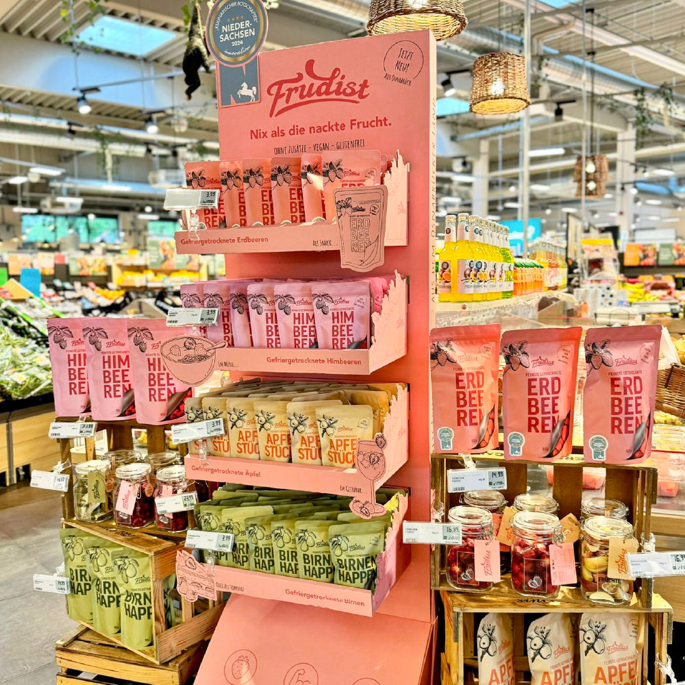 Frudist-Früchte im Supermarkt