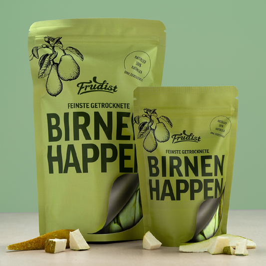 Frudist gefriergetrocknete Birnen Verpackung