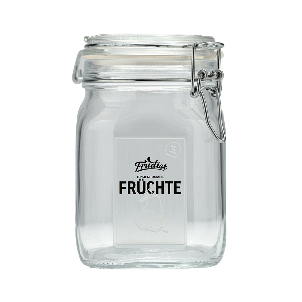 Glas für gefriergetrocknete Birnen