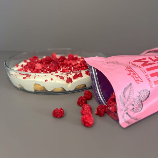 Windbeutel-Himbeer-Dessert – schnell, cremig und ohne Backen