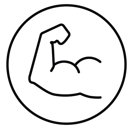Frudist Icon Arm im Kreis