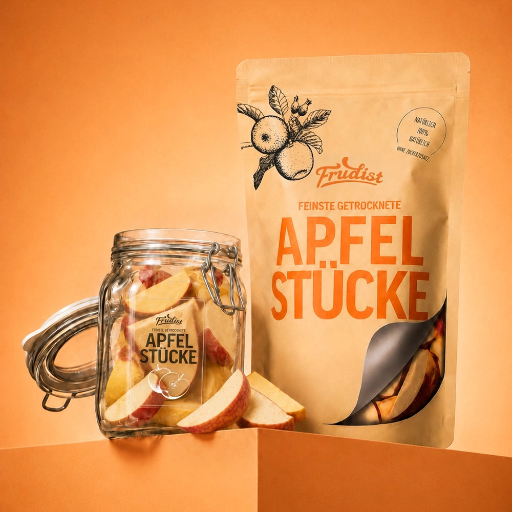 Gefriergetrocknete Äpfel
