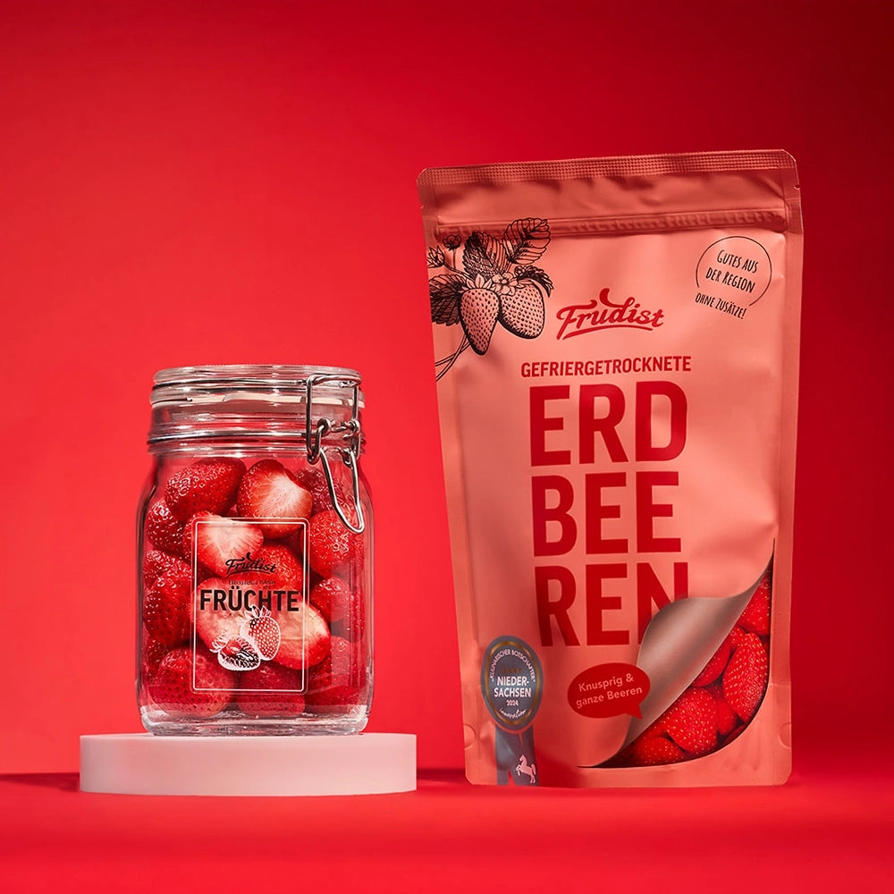 Gefriergetrocknete Erdbeeren