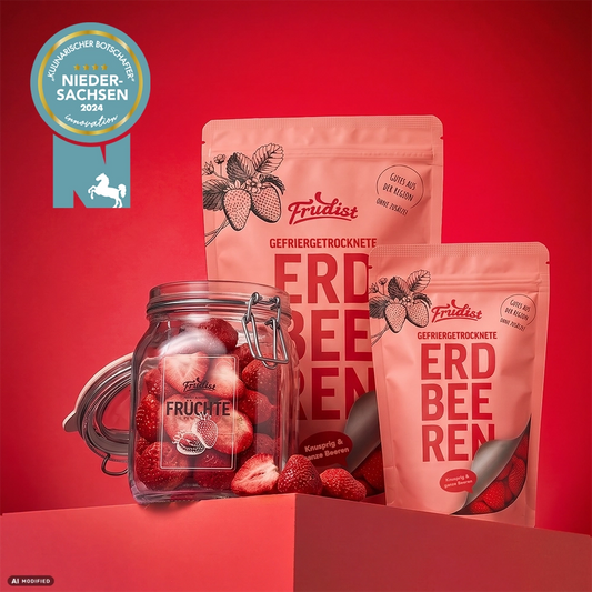 Gefriergetrocknete Erdbeeren