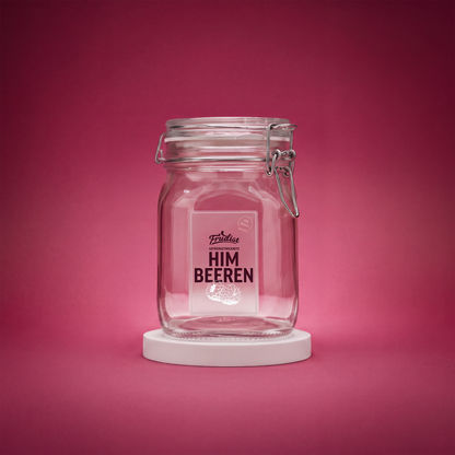 Leeres Genussglas für gefriergetrocknete Himbeeren von FRUDIST