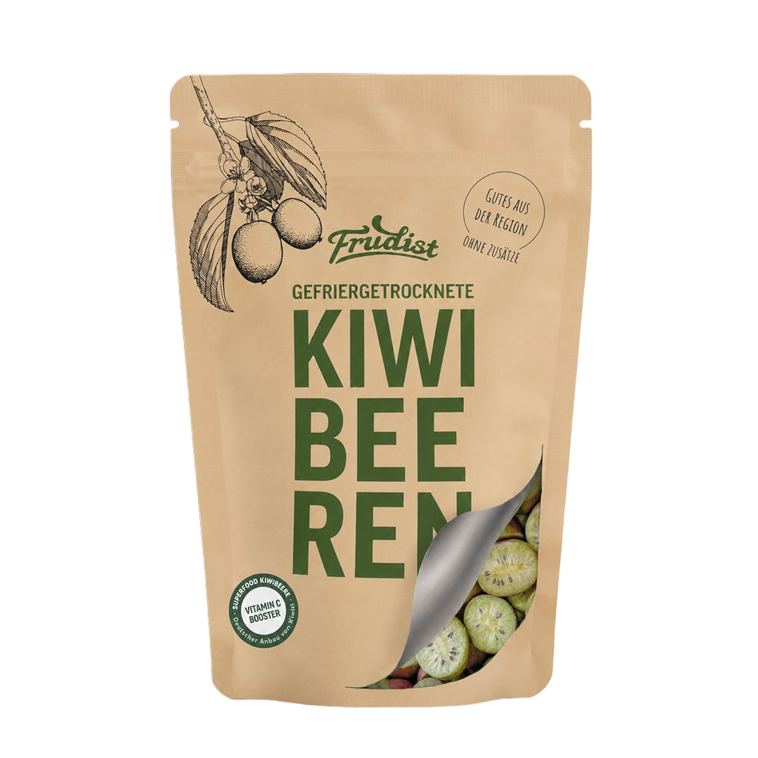 Vorderseite einer Kiwibeeren-Verpackung