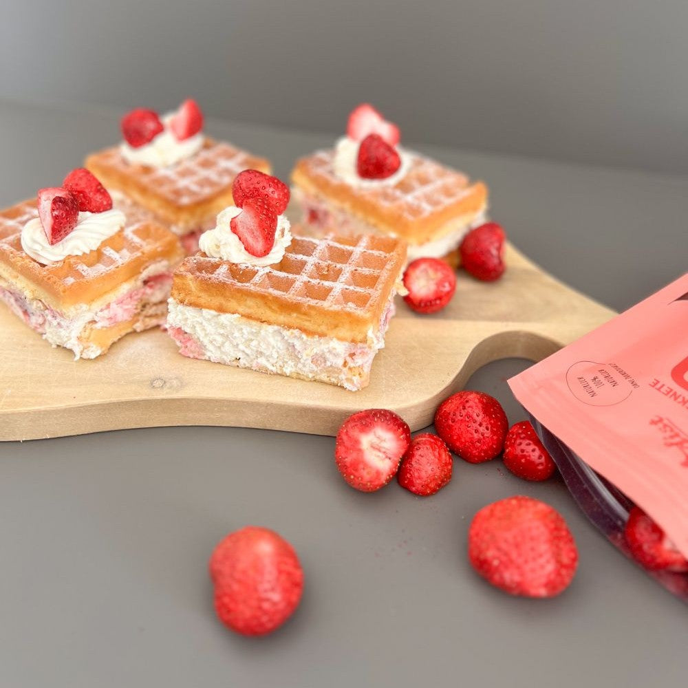 Waffelkuchen mit FRUDIST-Erdbeeren